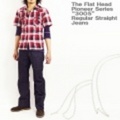 The Flat Head【フラットヘッド】Pioneer Series レギュラーストレートジーンズ（ジーパン・Ｇパン・デニム）【送料無料】