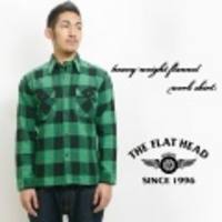 The Flat Head【フラットヘッド】ヘビーウェイトフランネルワークシャツ【送料無料】