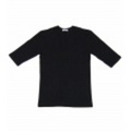 VACATION 5分袖Uネックカットソー(Black) RV-007