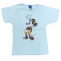 WALT DISNEY【ウォルトディズニー】半袖かすれプリントシャツ「SURFING MICKY」【40％OFF】