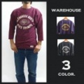 WAREHOUSE【ウェアハウス】７分袖フットボールTシャツ「GRENBROOK NORTH STATE CHAMP」【送料無料】