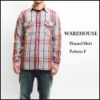 WAREHOUSE【ウェアハウス】ワンウォッシュフランネルシャツF柄【送料無料】