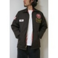 Work Jacket with Pach DB/ ワークジャケット パッチ付き ダークブラウン 005