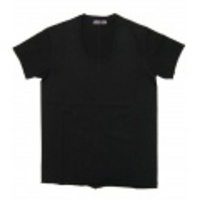 jun hashimoto t ジャージー半袖UネックTシャツ(Black) JUS01-SPJ01