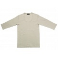 jun hashimoto t フライス7分袖ＵネックTシャツ(Light Gray) FUQ01-GFS01