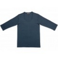 jun hashimoto t フライス7分袖ＵネックTシャツ(Navy) FUQ01-GFS01