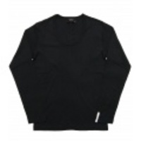 jun hashimoto t フライス長袖UネックTシャツ(Black) FUL01-GFS01