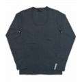 jun hashimoto t フライス長袖UネックTシャツ(Navy) FVU01-GFS01