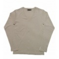 jun hashimoto t フライス長袖VネックTシャツ(Light Gray) FVL01-GFS01