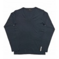 jun hashimoto t フライス長袖VネックTシャツ(Navy) FVL01-GFS01