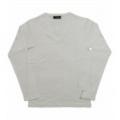 jun hashimoto t フライス長袖VネックTシャツ(White) FVL01-GFS01