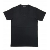 jun hashimoto t フライス半袖UネックTシャツ(Black) FUS01-GFS01