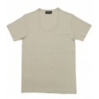 jun hashimoto t フライス半袖UネックTシャツ(Light Gray) FUS01-GFS01