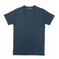 jun hashimoto t フライス半袖UネックTシャツ(Navy) FUS01-GFS01