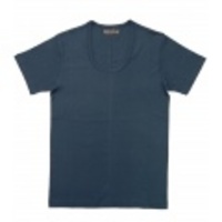 jun hashimoto t フライス半袖UネックTシャツ(Navy) FUS01-GFS01