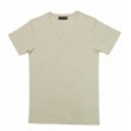 jun hashimoto t フライス半袖VネックTシャツ(Light Gray) FVS01-GFS01