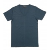 jun hashimoto t フライス半袖VネックTシャツ(Navy) FVS01-GFS01