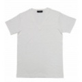 jun hashimoto t フライス半袖VネックTシャツ(White) FVS01-GFS01