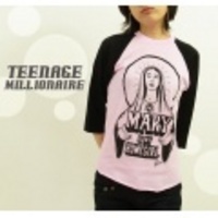 【ＴＥＥＮＡＧＥ　ＭＩＬＬＩＯＮＡＩＲＥ】ラグラン七分袖Tシャツ「ＭＡＲＹ」【送料込み】