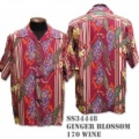 SunSurf アロハシャツ SS34448【GINGER BLOSSOM】Wine