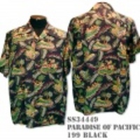 SunSurf アロハシャツ SS34449【PARADISE OF THE PACIFIC】Black