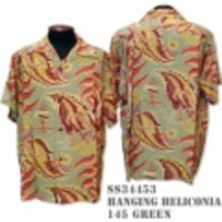 SunSurf アロハシャツ SS34453【HANGING HELICONIA】Green