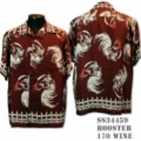 SunSurf アロハシャツ SS34459【ROOSTER】Wine