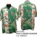 SunSurf アロハシャツ SS34465【PINE & CHERRY BLOSSOM】Green