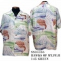 SunSurf アロハシャツ SS34466【HAWKS OVER Mt. FUJI】Green