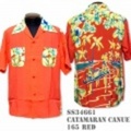 SunSurf アロハシャツ SS34661【SPECIAL EDITION CATAMARAN CANUE】Red