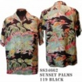 SunSurf アロハシャツ SS34662【SPECIAL EDITION SUNSET PALMS】Black