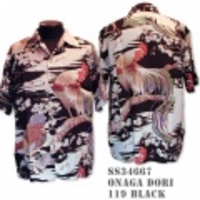 SunSurf アロハシャツ SS34667【SPECIAL EDITION ONAGA DORI】Black