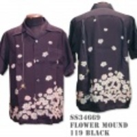 SunSurf アロハシャツ SS34669【KEONI / FLOWER MOUND by HAJIME OMORI】Black