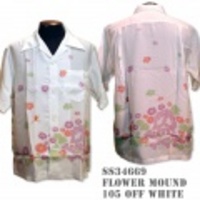 SunSurf アロハシャツ SS34669【KEONI / FLOWER MOUND by HAJIME OMORI】Off White