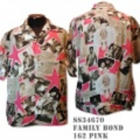 SunSurf アロハシャツ SS34670【KEONI / FAMILY BOND by BROTHER TOM】Pink