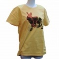 【在庫限り 50%OFF】MARQET（マーケット）Skull Rabbit Silhouette Tシャツ Orange