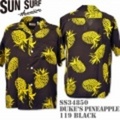 Sun Surf（サンサーフ）アロハシャツ SS34850【DUKE’S PINEAPPLE】Black