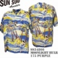 Sun Surf（サンサーフ）アロハシャツ SS34866【MOONLIGHT HULA】Purple