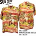 【新生活応援♪ポイント15%】Sun Surf（サンサーフ）アロハシャツ SS34866【MOONLIGHT HULA】Red