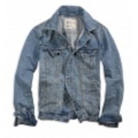 【送料無料】【2010春夏トレンドアイテム】アメリカンイーグルメンズ AE DENIM JACKET (Blue)