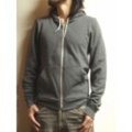 【American Apparel 】 Flex Fleece Zip Hoody アメリカンアパレル ジップアップ パーカー アスファルト