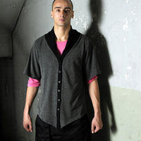 【60%OFF】HLN Combi shawl half/s Cardigan:イエロールビー[YELLOWRUBY]