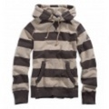 【送料無料】アメリカンイーグルメンズ Eagle Striped Hoodie (Twill Khaki)