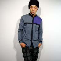 【60%OFF】HLN Mondrian cross shirts:イエロールビー[YELLOWRUBY]