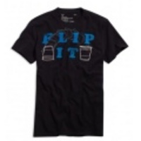 アメリカンイーグルメンズ AE FLIP CUP T (True Black)