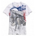 アメリカンイーグル AE GRAFFITI BROOKLYN T (White)