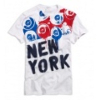 アメリカンイーグルメンズ AE GRAFFITI NEW YORK T (White)