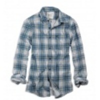 アメリカンイーグルメンズ EAGLE PLAID DOUBLE-WEAVE SHIRT (Rich Green)