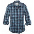 アメリカンイーグル EAGLE PLAID SHIRT (Turquoise)