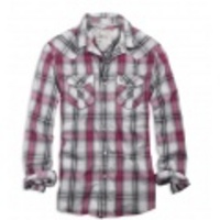 アメリカンイーグル EAGLE PLAID WESTERN SHIRT (Pink)